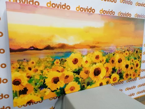 KÉP NAPRAFORGÓ MEZŐ - VIRÁGMINTÁS KÉPEK - KÉPEK