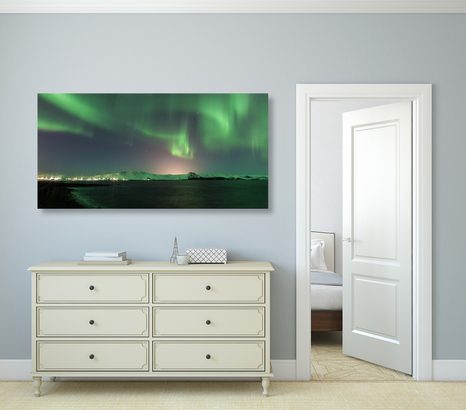 SLIKA NEOBIČAJNI ZELENI SIJ - SLIKE NARAVE IN POKRAJINE - SLIKE