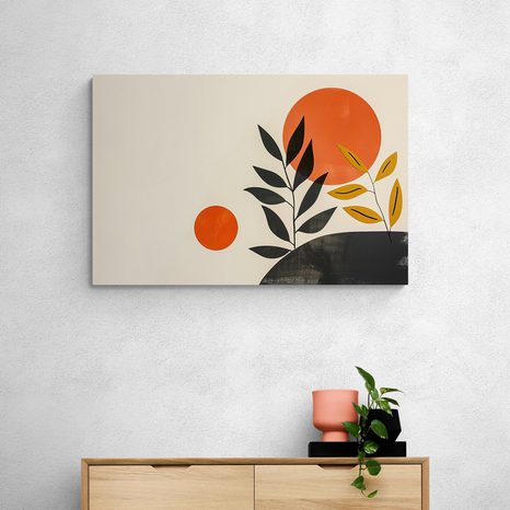 QUADRO SU TELA – JAPANDI FOGLIE - JAPANDI QUADRI - STAMPE E QUADRI