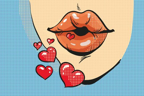 CARTA DA PARATI AUTOADESIVA – DOLCE BACIO POP ART - CARTA DA PARATI AUTOADESIVE - CARTA DA PARATI