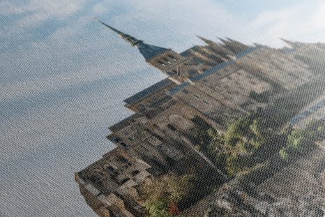 WANDBILD BURG MONT SAINT-MICHAEL - BILDER VON STÄDTEN - BILDER