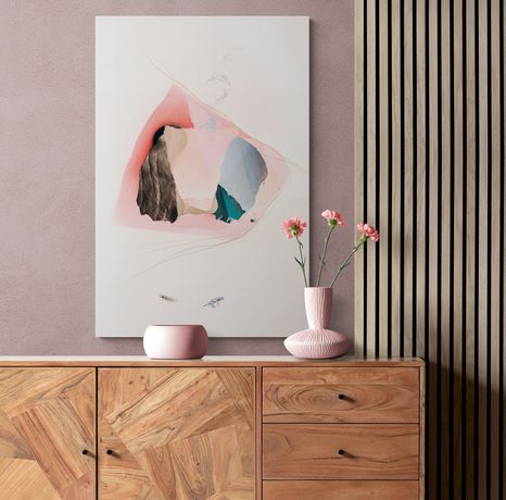 WANDBILD ABSTRAKTION IN DEN ARMEN DER NATUR - ABSTRAKTE BILDER - BILDER