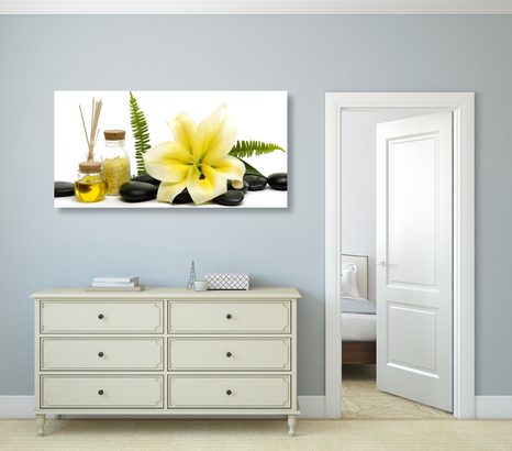 OBRAZ LILIE A WELLNESS ZÁTIŠÍ - OBRAZY FENG SHUI - OBRAZY