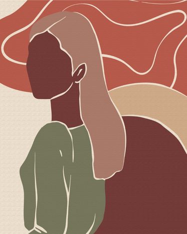 MALEN NACH ZAHLEN FÜR ANFÄNGER EINZIGARTIGKEIT DER FRAU - MENSCHEN - MALEN NACH ZAHLEN