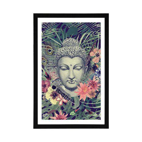 POSTER – BUDDHA SU SFONDO ESOTICO - FENG SHUI - POSTER