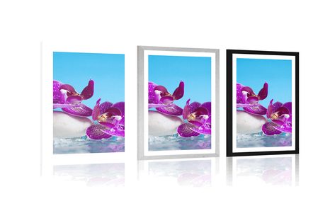 PLAKAT S PASPARTUJEM WELLNESS TIHOŽITJE - FENG SHUI - PLAKATI