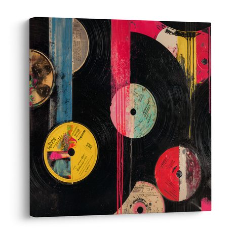SLIKA FANTAZIJA VINILNIH PLOČA - GLAZBENE SLIKE - SLIKE