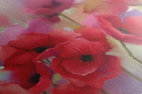 SLIKA DIVNI NACRTANI MAKOVI - SLIKE CVIJEĆA - SLIKE