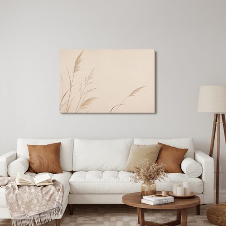 CANVASTAVLA SKIRA GRÄS I BEIGE TONER - TAVLOR MED GRÄS - TAVLOR