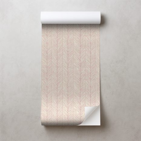 SAMOLEPÍCÍ FOTOTAPETA JEMNÝ RŮŽOVÝ CHEVRON VZOR - VZOROVANÉ TAPETY - TAPETY