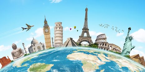 TABLOU DRUMUL ÎNCONJURUL LUMII - TABLOURI CU ORAȘE - TABLOURI