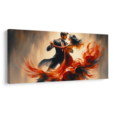 WANDBILD LEIDENSCHAFT IM RHYTHMUS DES TANGOS - BILDER VON MENSCHEN - BILDER