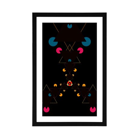 POSZTER PASZPORTUVAL ÉRDEKES MINTA FEKETE HÁTTÉREN - MOTÍVUMOK A MŰHELYÜNKBŐL - POSZTEREK