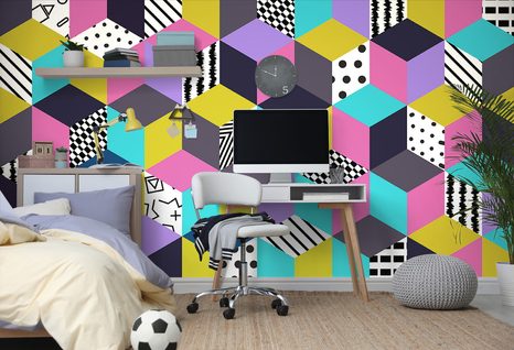 TAPETA FAREBNÝ VZOR - ABSTRAKTNÉ TAPETY - TAPETY