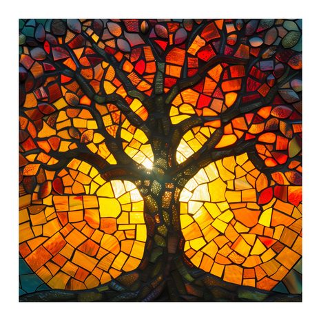 KÉP ÓLOMÜVEG ÉLETFA - ÉLETFÁK KÉPEK - KÉPEK