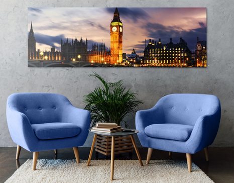 SLIKA NOĆNI BIG BEN U LONDONU - SLIKE GRADOVA - SLIKE