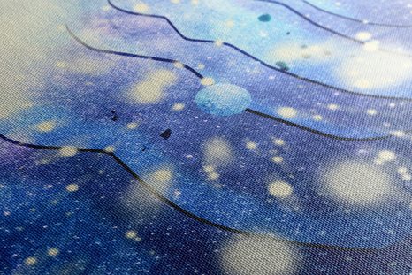 WANDBILD ABSTRAKTION BEWEGUNG DER STERNE - ABSTRAKTE BILDER - BILDER