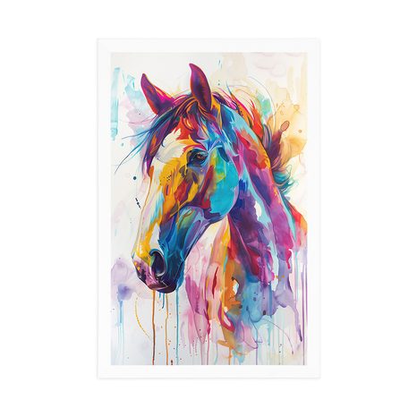 PLAGÁT KÔŇ S IMITÁCIOU MAĽBY - KONE - PLAGÁTY