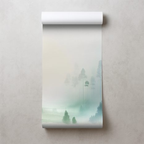 FOTOTAPETA MLŽNÝ LES V PASTELOVÝCH TÓNECH - TAPETY LES - TAPETY