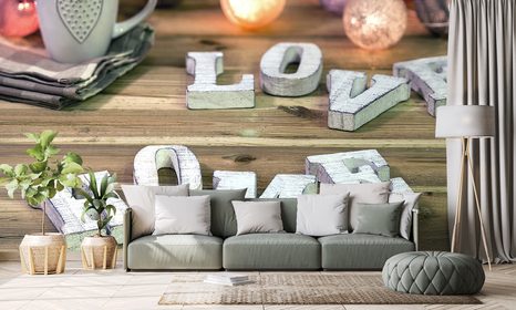 SELBSTKLEBENDE FOTOTAPETE HARMONISCHES ZUHAUSE - SELBSTKLEBENDE TAPETEN - TAPETEN