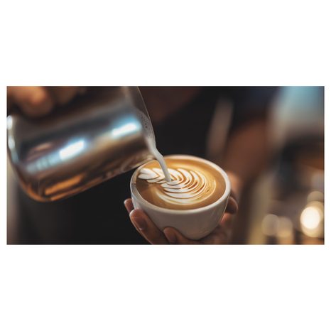 OBRAZ MISTROVSTVÍ V LATTE ART - OBRAZY JÍDLA A NÁPOJE - OBRAZY