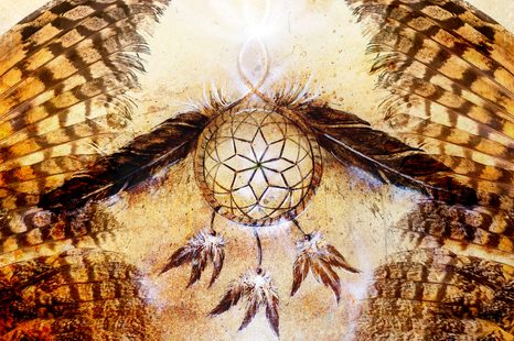 OBRAZ INDIÁNSKÝ LAPAČ SNŮ - OBRAZY FENG SHUI - OBRAZY