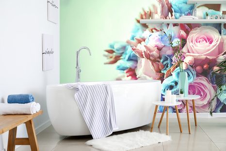 SAMOLEPÍCÍ FOTOTAPETA KYTICE RŮŽÍ - SAMOLEPÍCÍ TAPETY - TAPETY