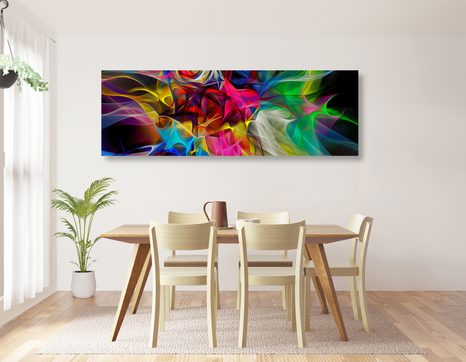 OBRAZ ABSTRAKCYJNY CHAOS KOLORÓW - OBRAZY ABSTRAKCYJNE - OBRAZY