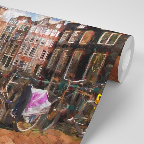 SAMOLEPÍCÍ TAPETA KRESLENÝ AMSTERDAM - SAMOLEPÍCÍ TAPETY - TAPETY