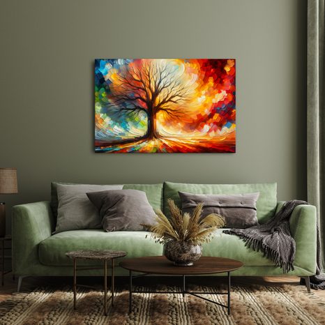 WANDBILD BAUM DES LEBENS IN FARBEN - BILDER BÄUME DES LEBENS - BILDER