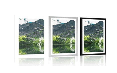 PLAKAT Z PASSE-PARTOUT MORSKIE OKO W TATRACH - PRZYRODA - PLAKATY