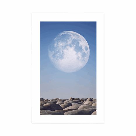 POSTER – PIETRE IMPILATE AL CHIARO DI LUNA - FENG SHUI - POSTER