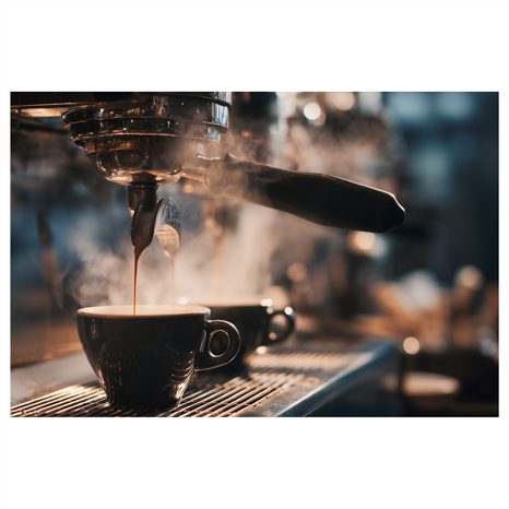 OBRAZ KÁVA V RANNÍM SVĚTLE - OBRAZY JÍDLA A NÁPOJE - OBRAZY