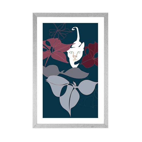 PLAGÁT S PASPARTOU DOBRODRUŽSTVO V DŽUNGLI - MOTÍVY Z NAŠEJ DIELNE - PLAGÁTY