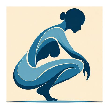 WANDBILD MEDITIERENDE SILHOUETTE EINER FRAU - WANDBILDER FRAUEN - BILDER