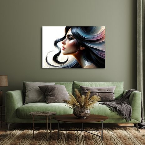 OBRAZ ŽENA S VĚTRNÝMI VLASY - OBRAZY ŽENY - OBRAZY