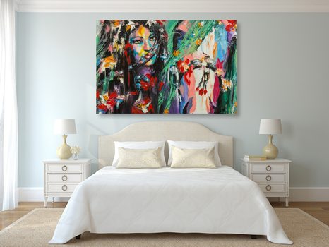 ΕΙΚΌΝΑ ΕΛΑΙΟΓΡΑΦΊΑ ΓΥΝΑΊΚΑ ΚΑΙ ΆΛΟΓΟ - ΠΊΝΑΚΕΣ ΑΝΘΡΏΠΩΝ - ΠΊΝΑΚΕΣ