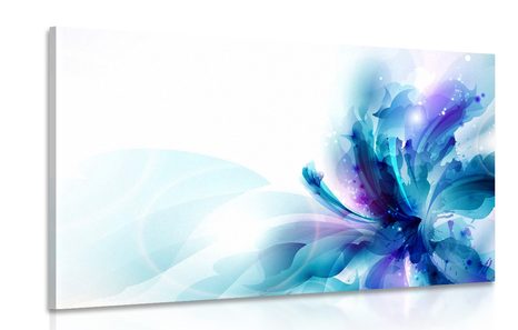 CANVAS PRINT FLOWER IN A FUTURISTIC STYLE - PICTURES FLOWERS - PICTURES