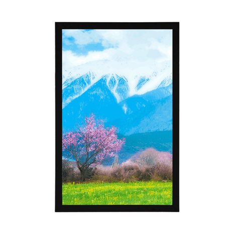 PLAKÁT KOUZELNÝ STROM UPROSTŘED HOR - PŘÍRODA - PLAKÁTY