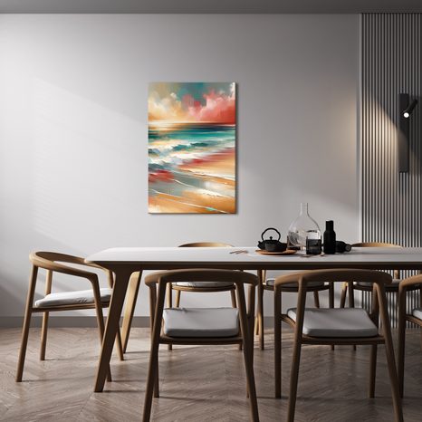 OBRAZ MOŘE PŘI ZÁPADU SLUNCE - OBRAZY MOŘE A PLÁŽ - OBRAZY