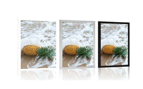 POSTER – ANANAS NELL'ONDA DELL'OCEANO - NATURA - POSTER