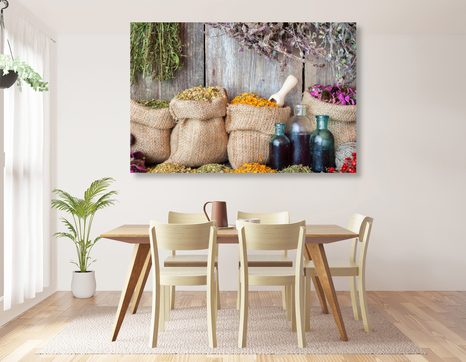 QUADRO SU TELA – ERBE MEDICINALI - QUADRI DI CIBI E BEVANDE - STAMPE E QUADRI