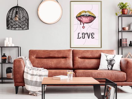 POSTER - LIP GLOSS AND LOVE - LOVE - POSTERE