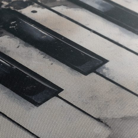 WANDBILD KLAVIERKLÄNGE IM NEBEL - MUSIKBILDER - BILDER