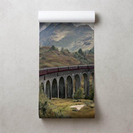 TAPETA VLAK NA HORSKÉM VIADUKTU - TAPETY HORY - TAPETY