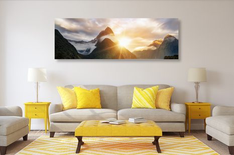 OBRAZ FASCINUJÍCÍ VÝCHOD SLUNCE NA HORÁCH - OBRAZY PŘÍRODY A KRAJINY - OBRAZY