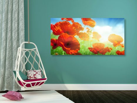 TABLOU MAC SĂLBATIC PE PAJIȘTE - TABLOU FLORI - TABLOURI