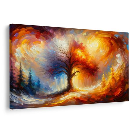 OBRAZ PODZIMNÍ STROM ŽIVOTA V ZÁŘI - OBRAZY STROMY ŽIVOTA - OBRAZY