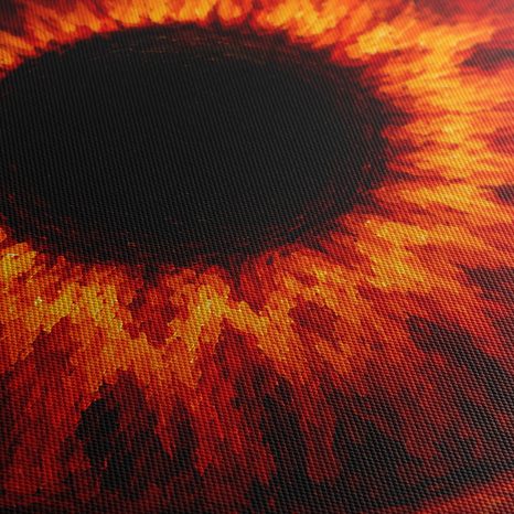 QUADRO SU TELA – OCCHIO DI FUOCO ROSSO - QUADRI HALLOWEEN E HORROR - STAMPE E QUADRI