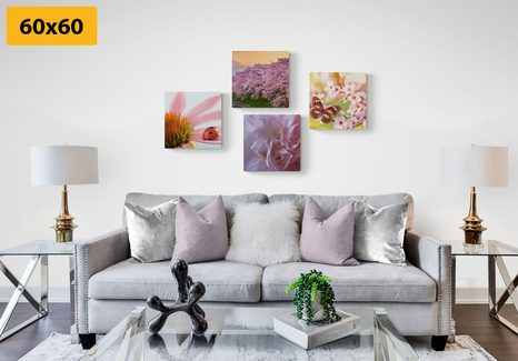 SET OBRAZŮ ROZKVĚT PŘÍRODY - SESTAVY OBRAZŮ - OBRAZY